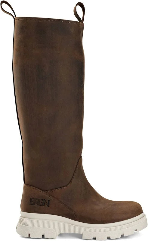 High Leather Boots Brown