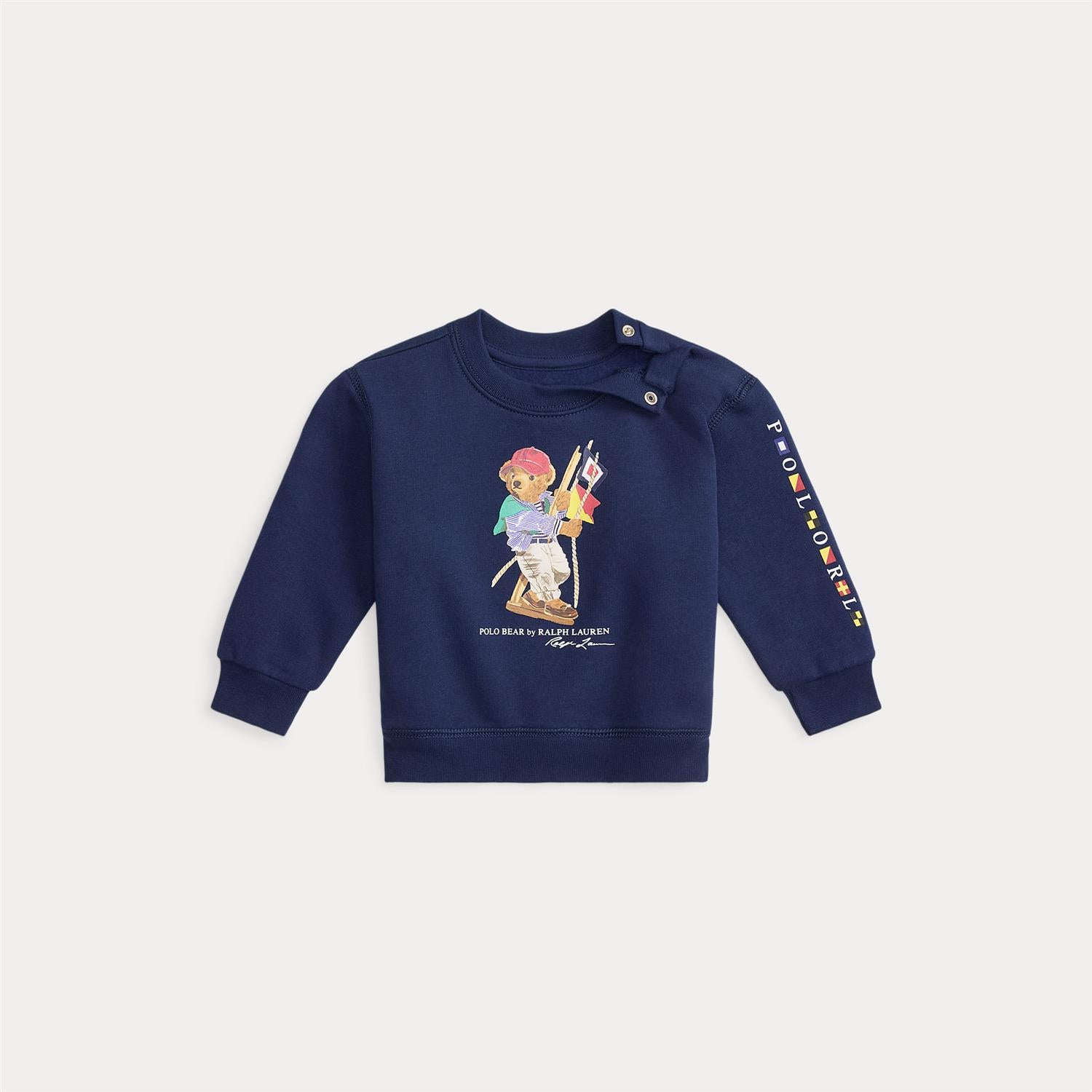 Graphic Fleece Sweatshirt Bear Newport Navy