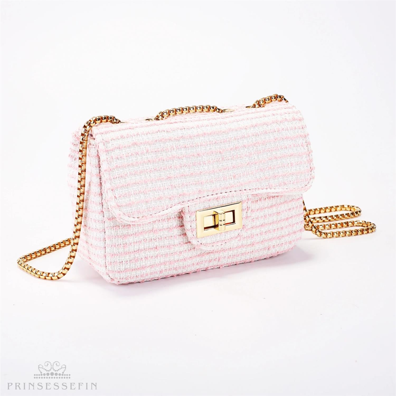 Alexandra Stripes Handbag Pink - Medium