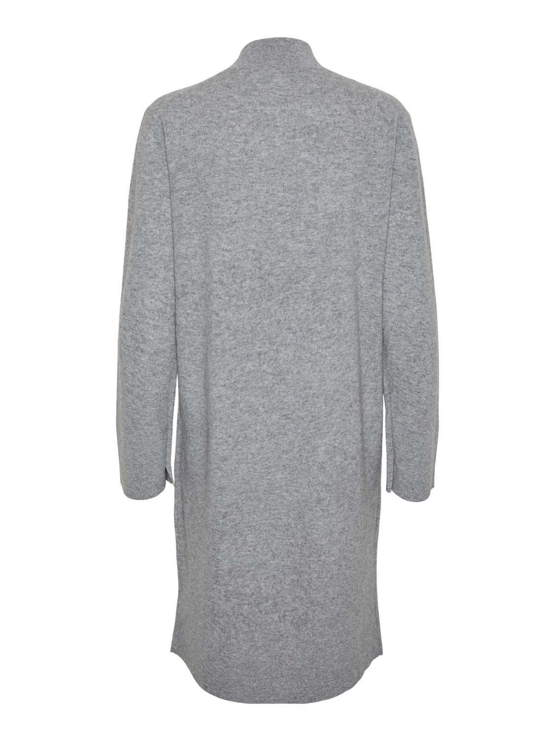 YASEMILIE Funnel Knit Dress Light Grey Melange