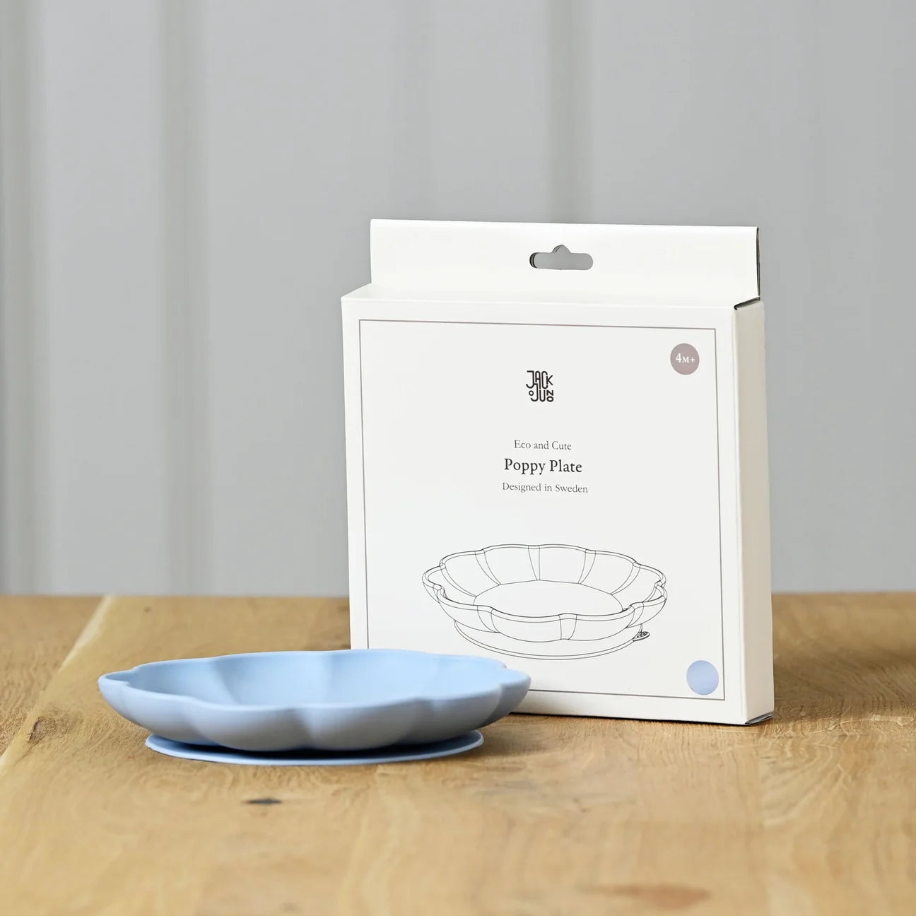 Poppy Plate Pale Blue