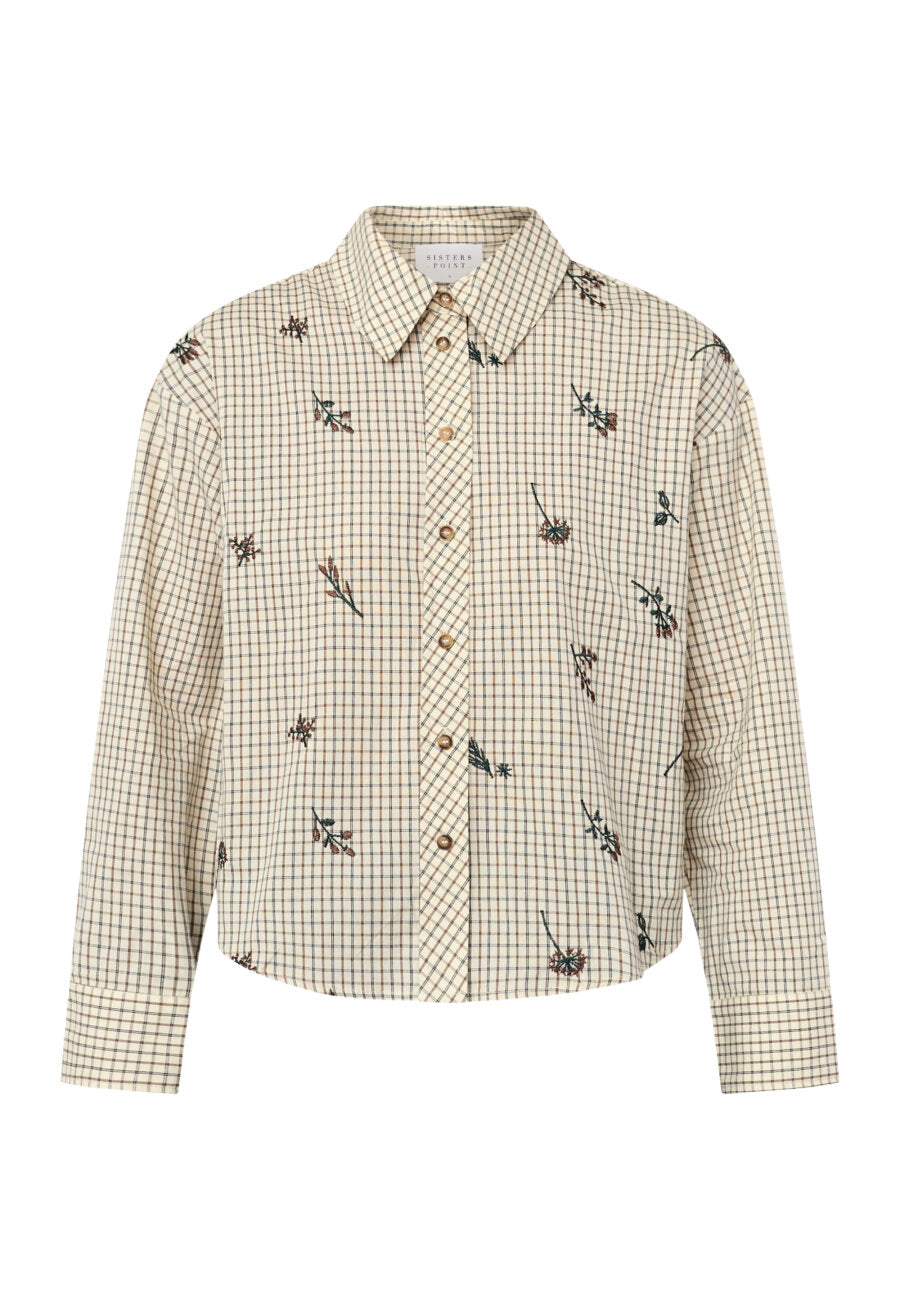 Esme Shirt Cream Check