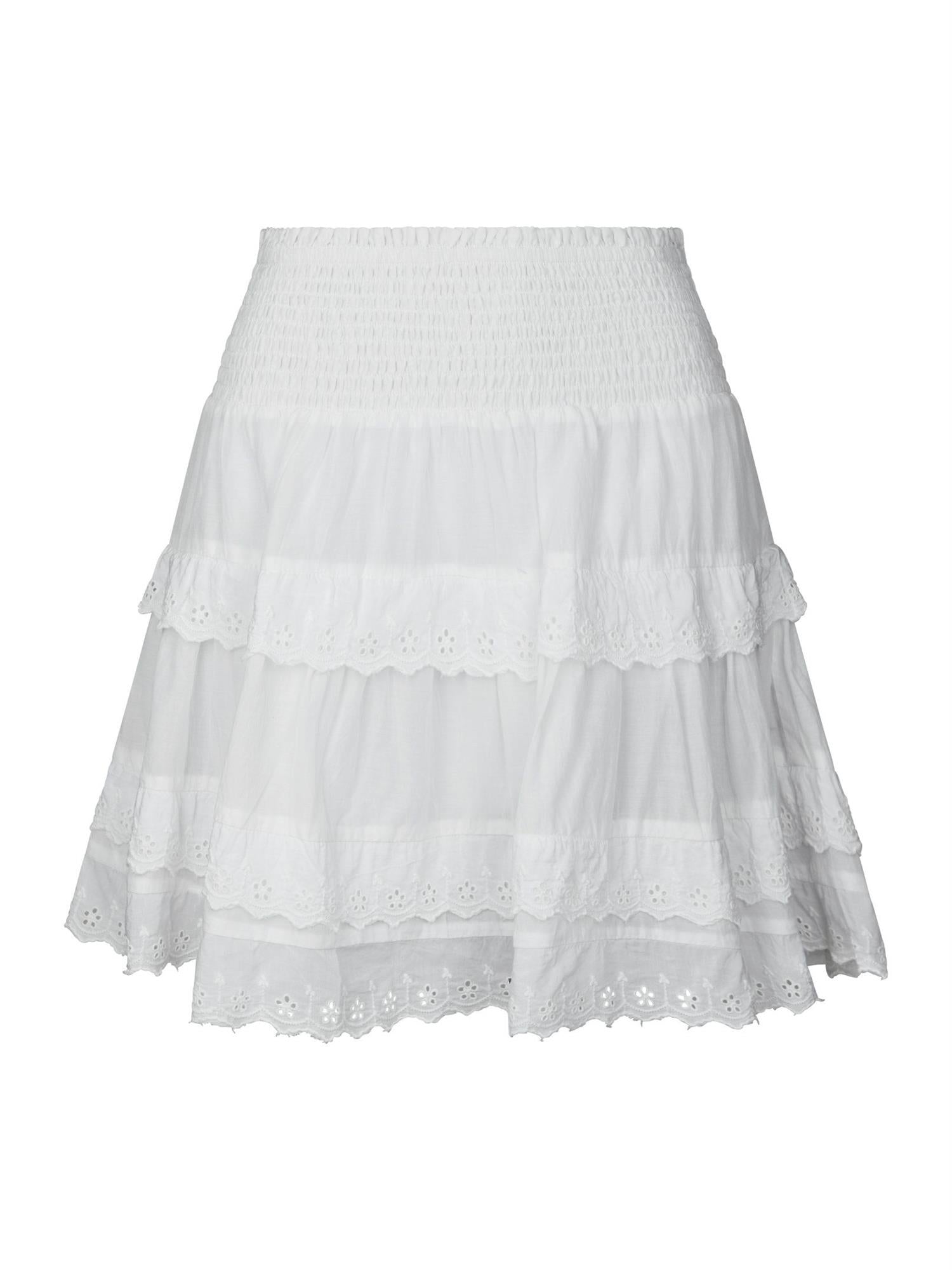 Heidie Ruffle Skirt White