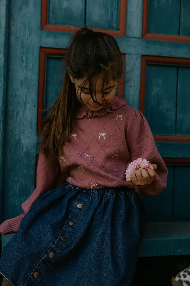 Alon Sløyfe Bluse Ash Rose