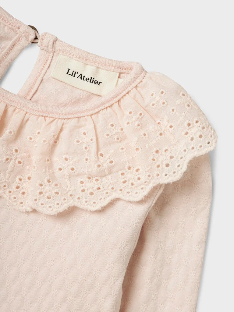Kira Langermet Slim Top Silver Peony