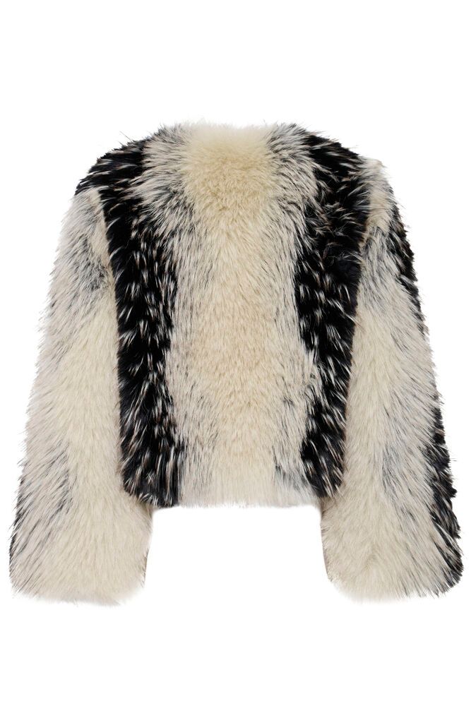 Flaxa Jacket Spotted Fake Fur