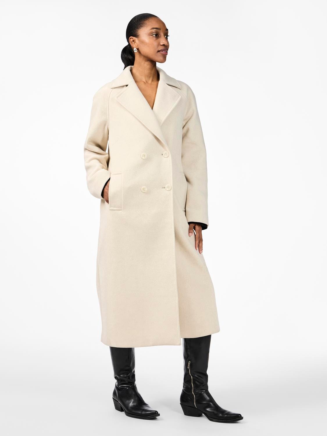 YASMARGOT Long Coat Birch Melange