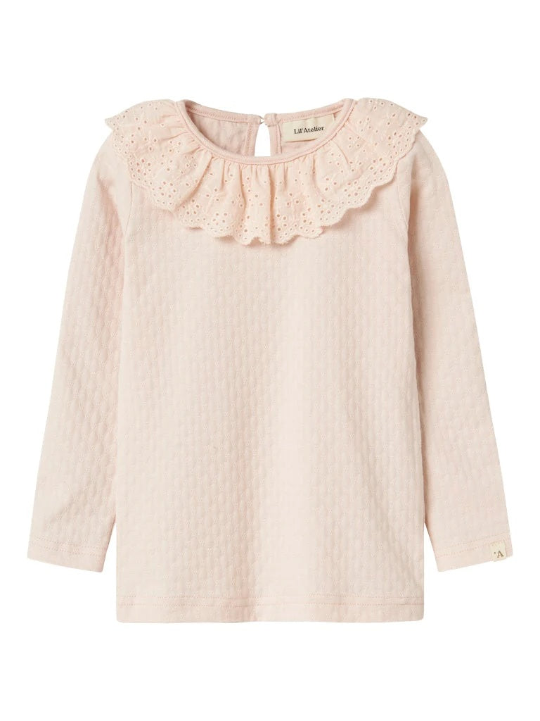 Kira Langermet Slim Top Silver Peony