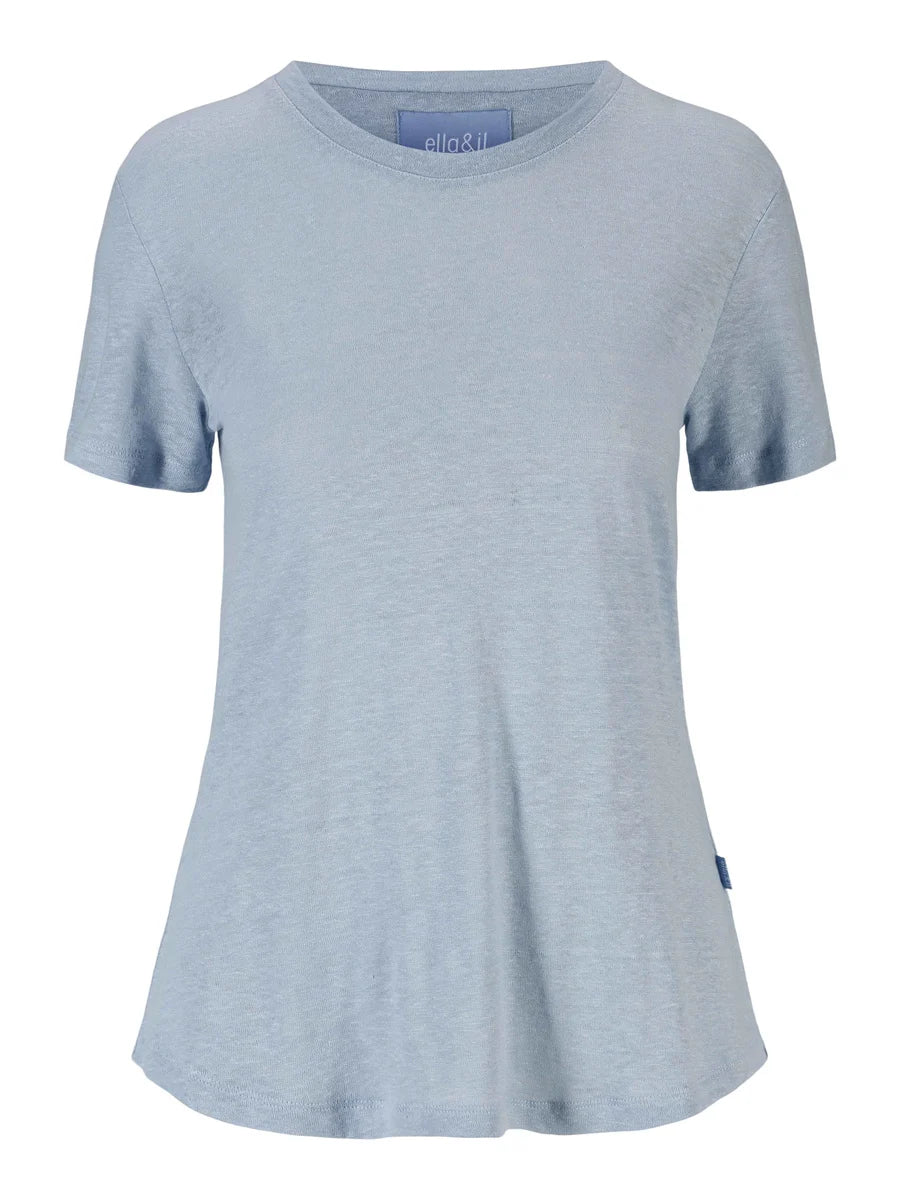 Jane Linen Tee Kentucky Blue