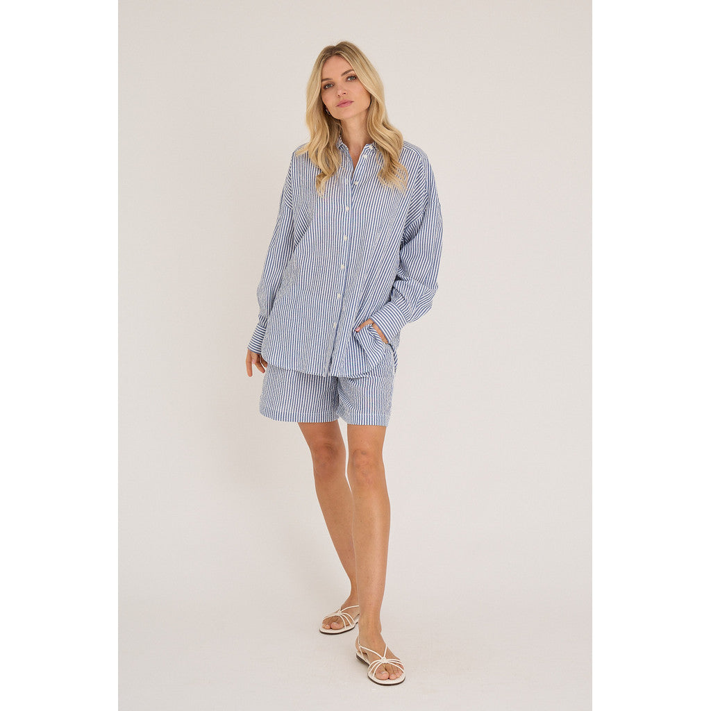 Sonja New Shirt Navy/White