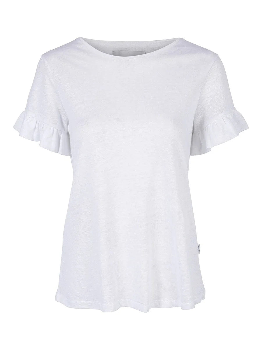 Lara Linen Tee White