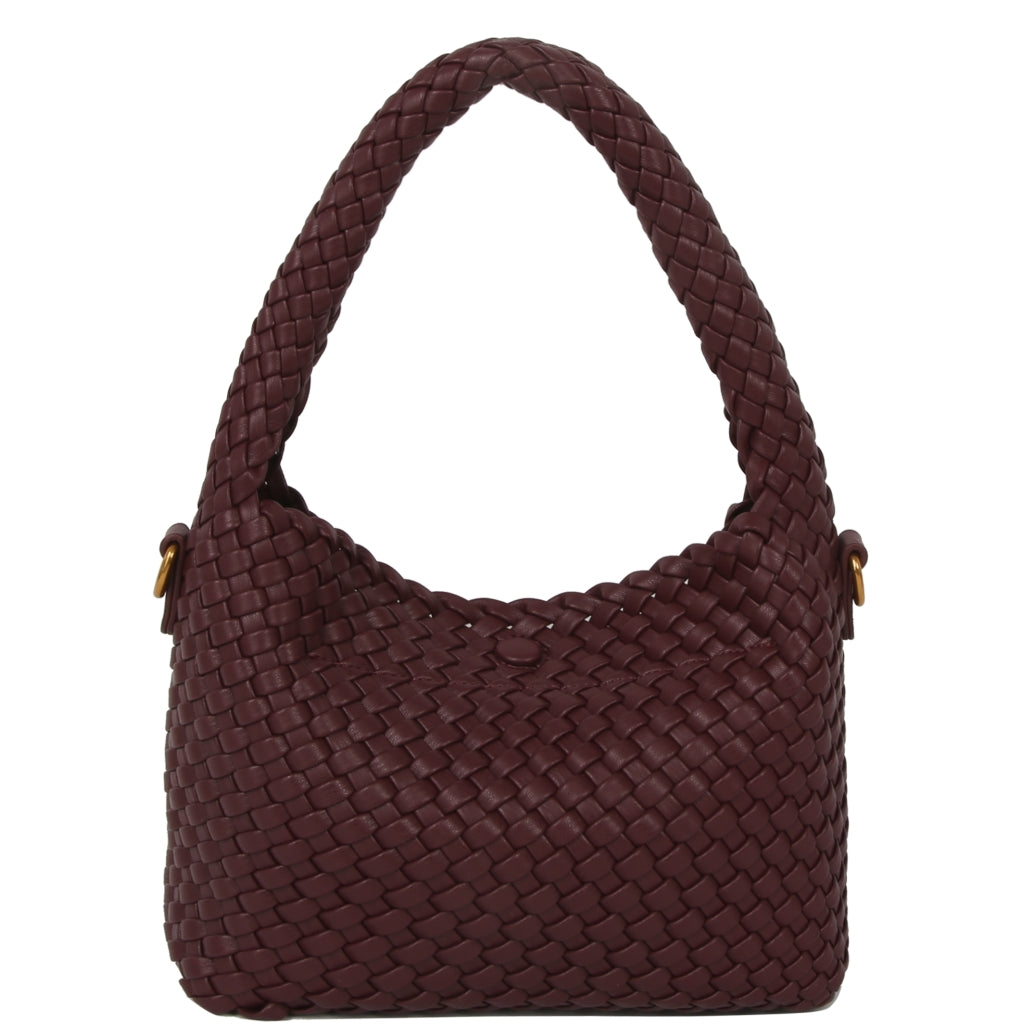 Twist Braided Soft Structure Deep Burgundy