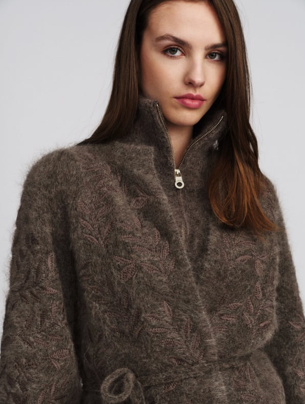 Fiola Chunky Cardigan Brown