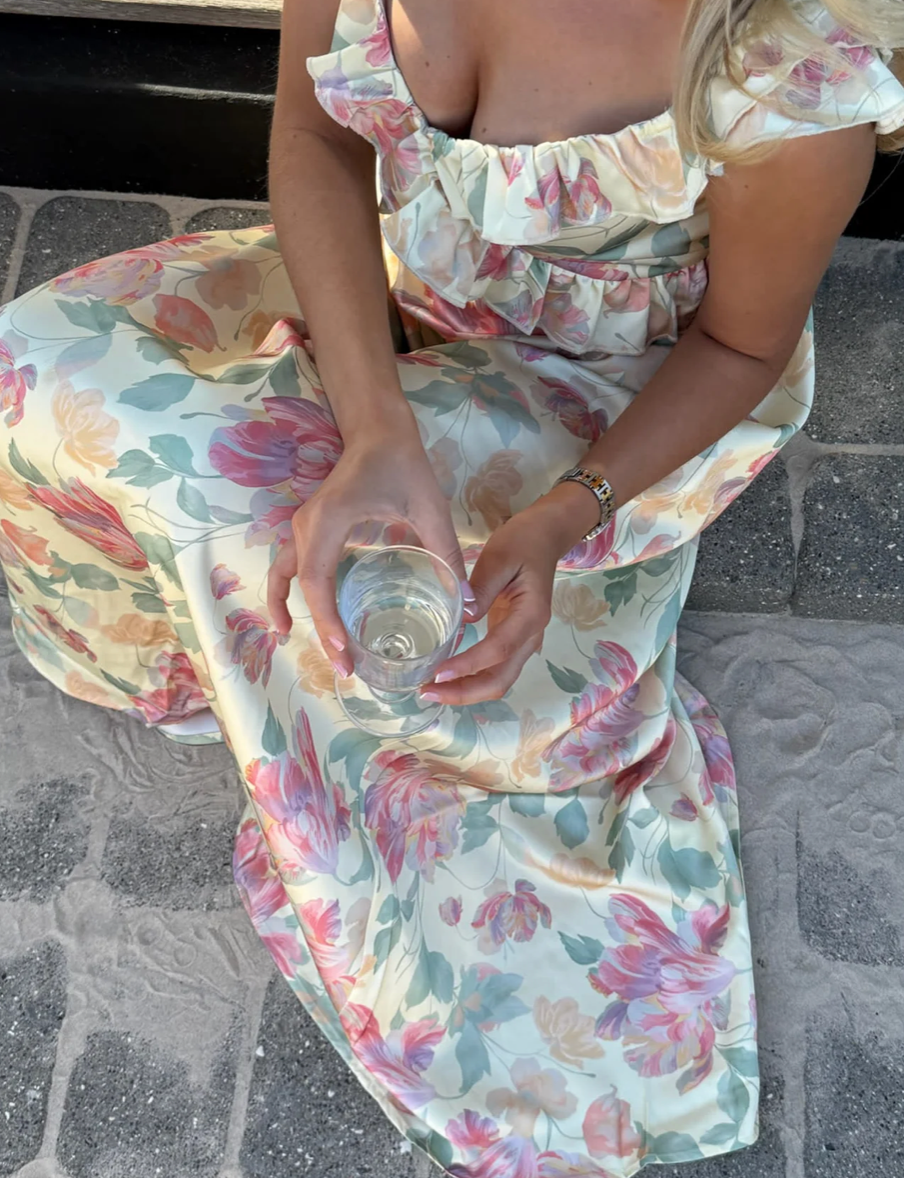 Melba Dress Pastel Garden