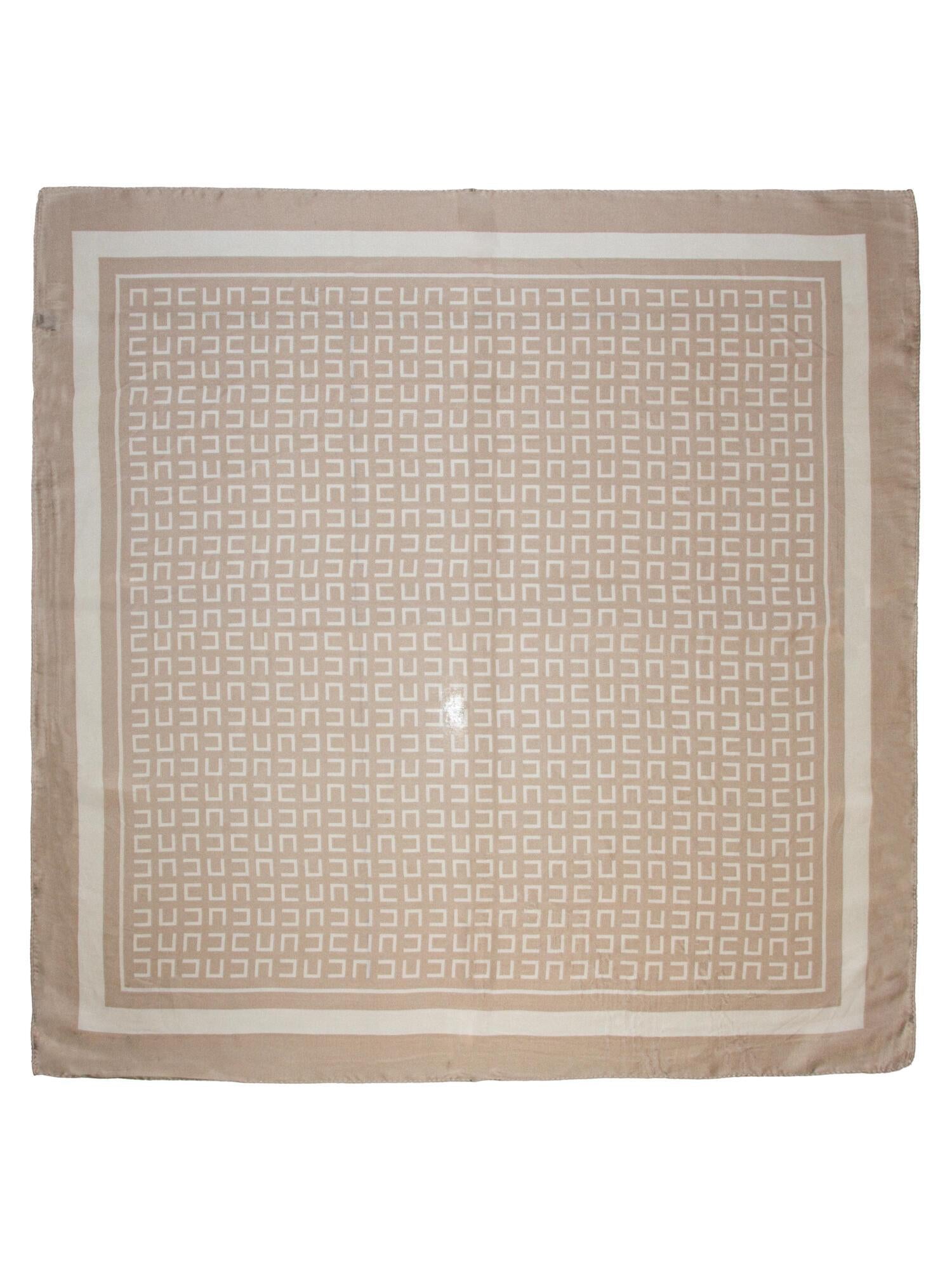 Skjerf Enkel Mønster Beige