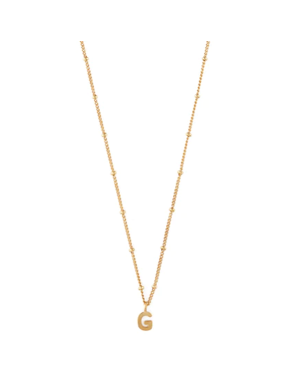 Initial G Necklace