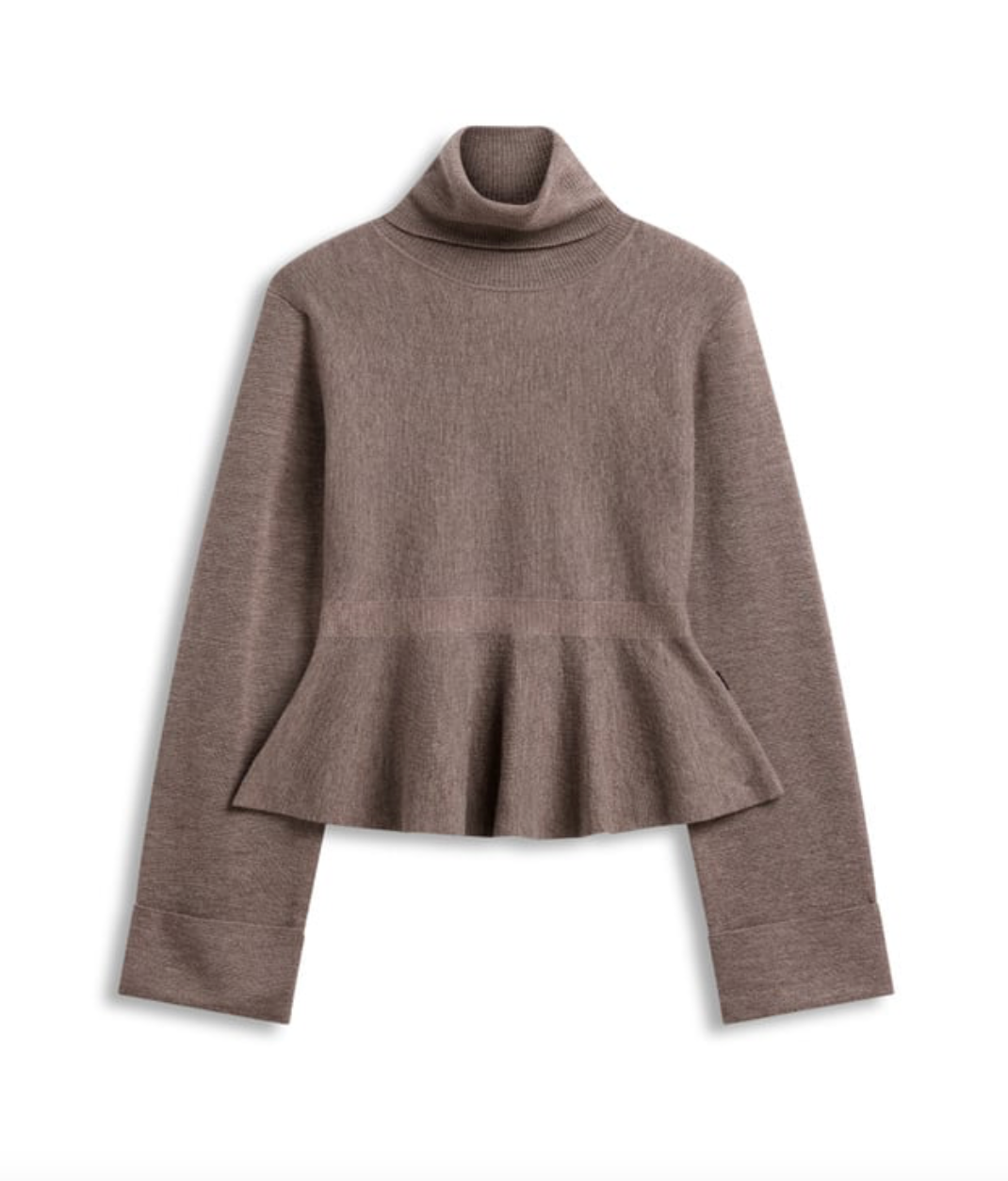 Ovie Merino Sweater Light Brown Melange