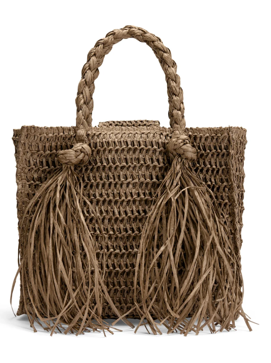 Sigrid Straw Bag Brown