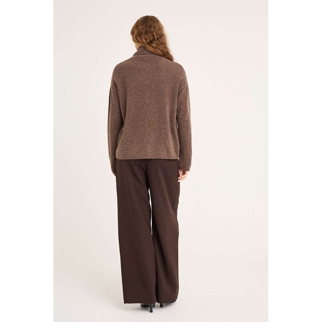 Merino Knit Rollneck Brown