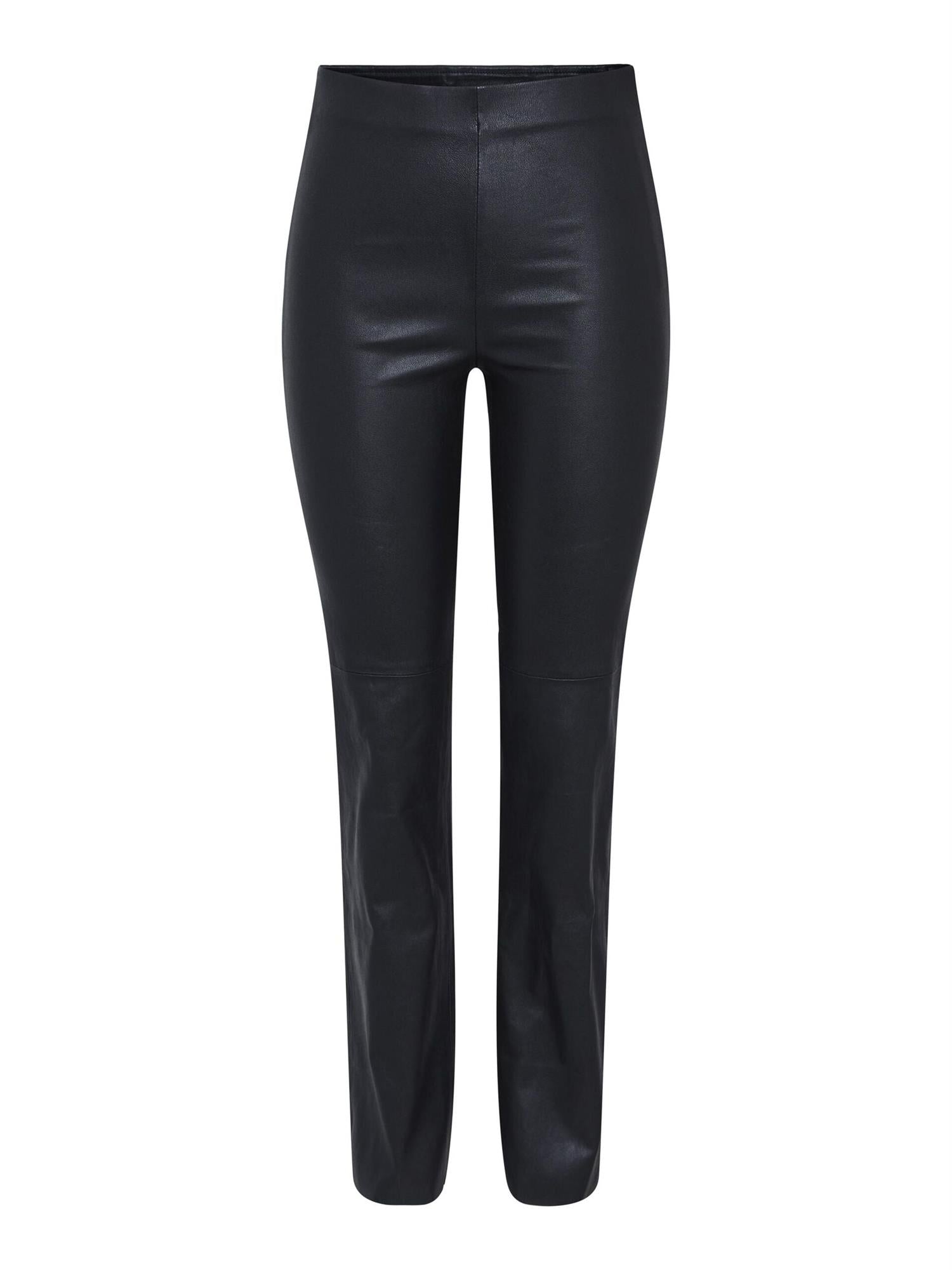 YASZELLU Bootcut Leather Pant Black