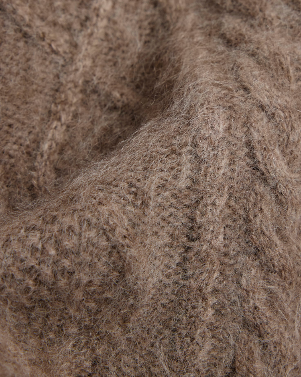 Ylva Brushed Cardigan Light Brown