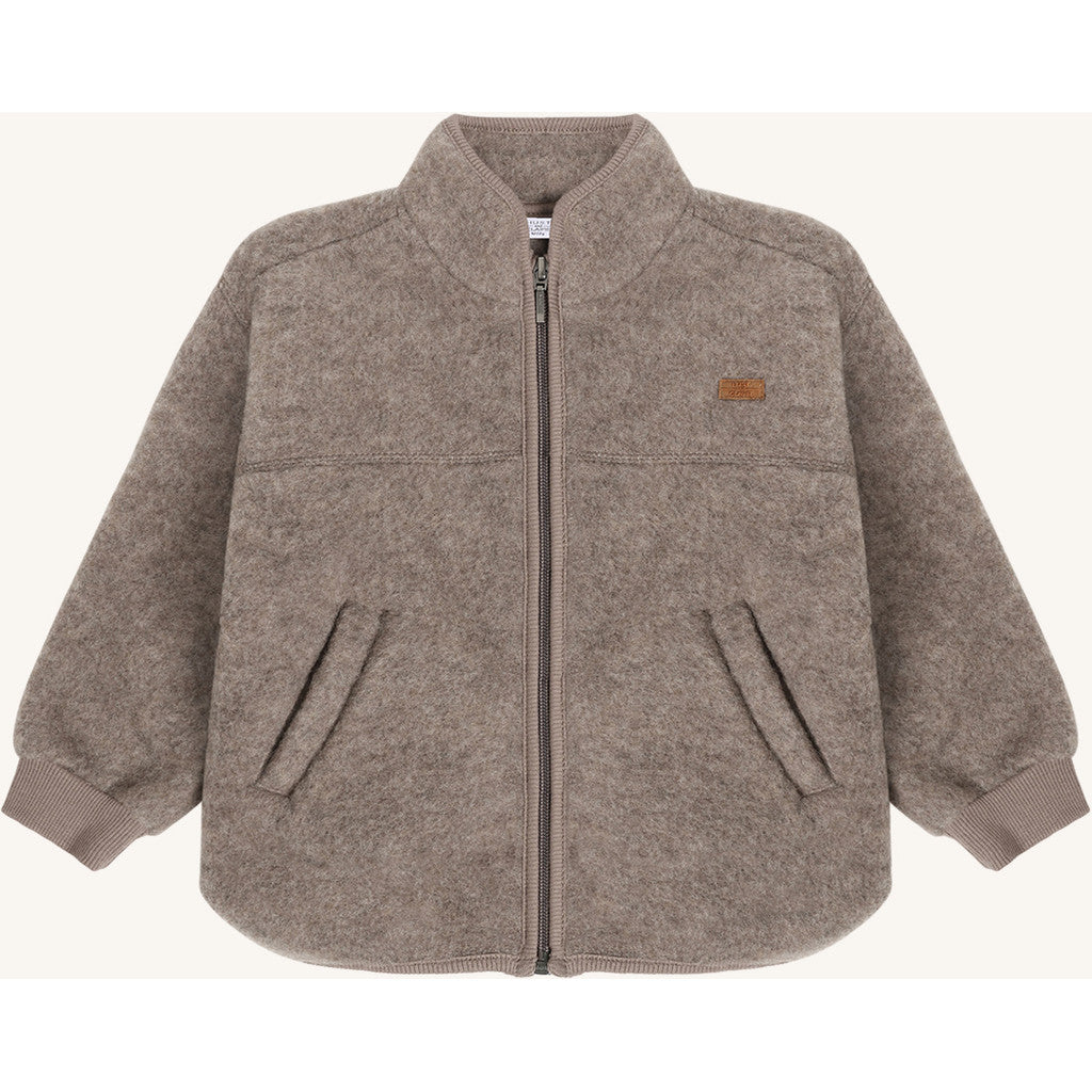 Emi Zip Jacket Wool Deer Melange