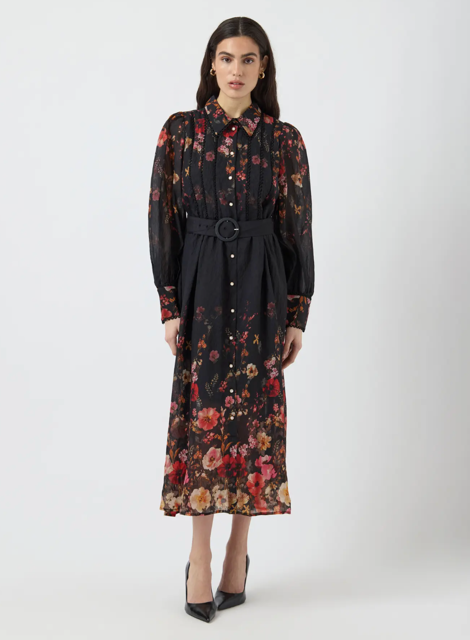 YASROMANTICA LS Long Dress Black/Romantica