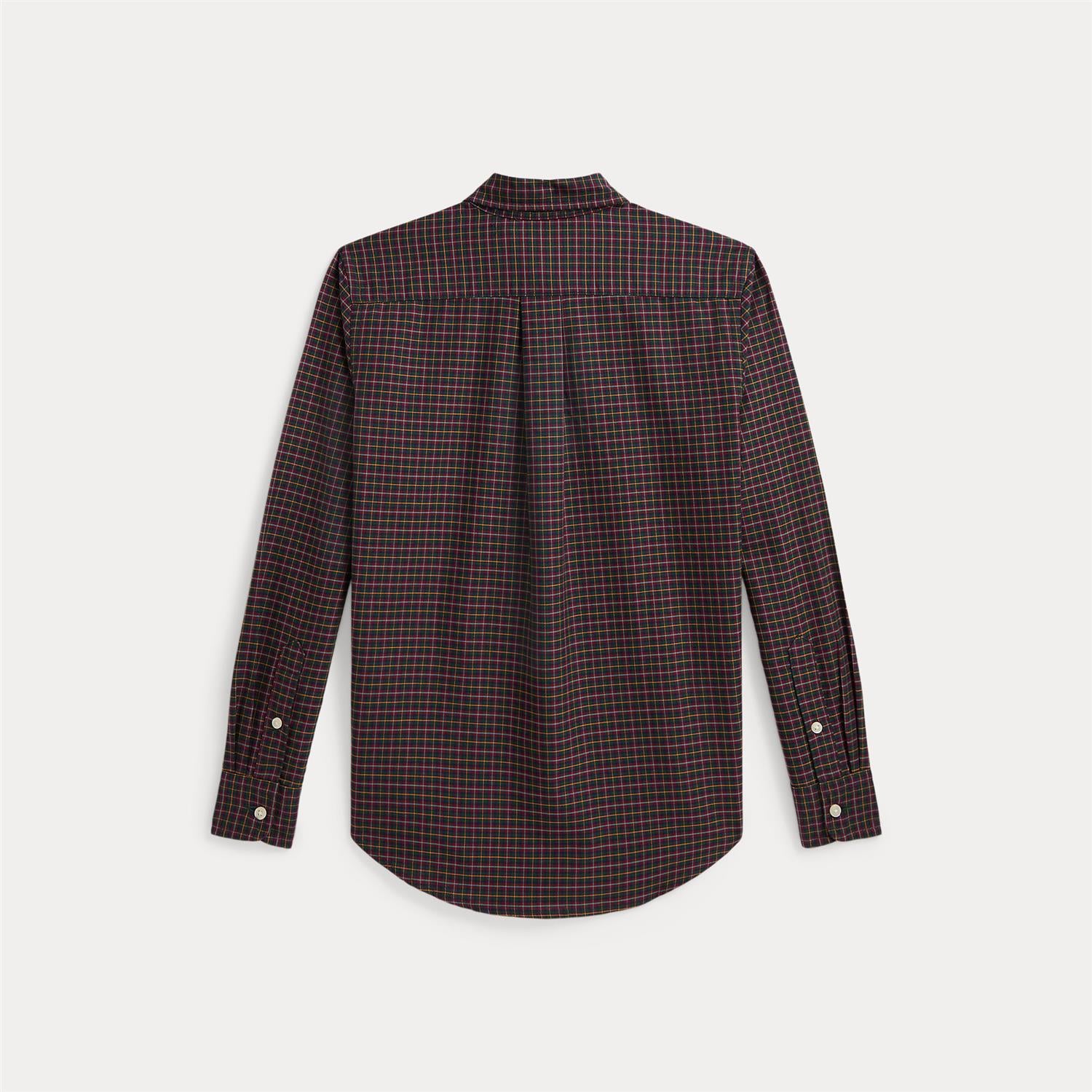 Classic Oxford Sport Shirt Green Navy Multi