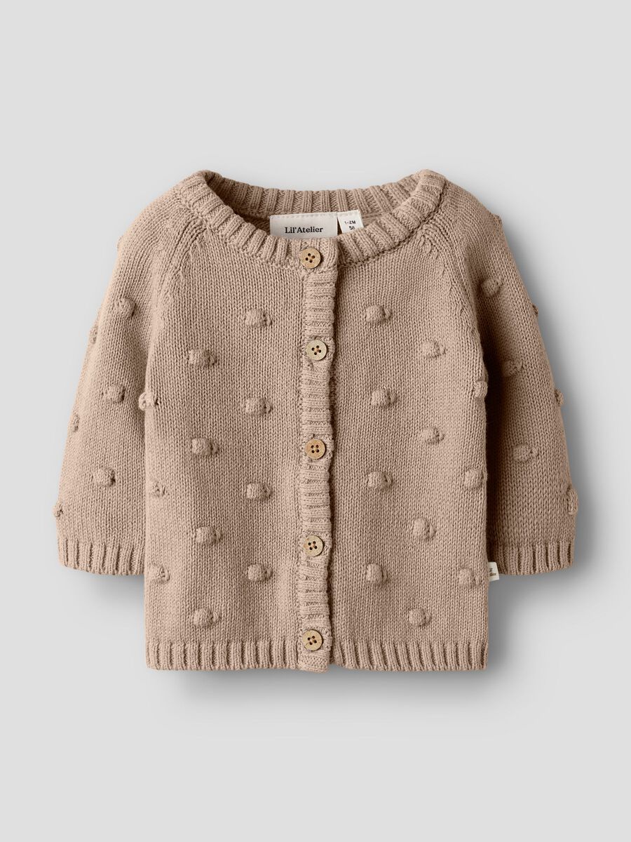 Gable Langermet Strikket Cardigan Oxford Tan