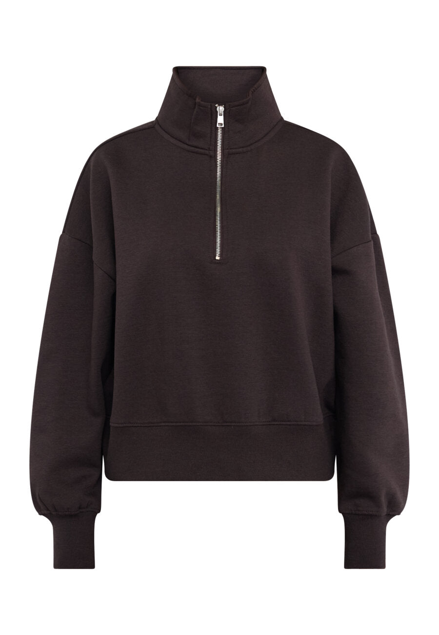 Hike Half Zip Dark Brown