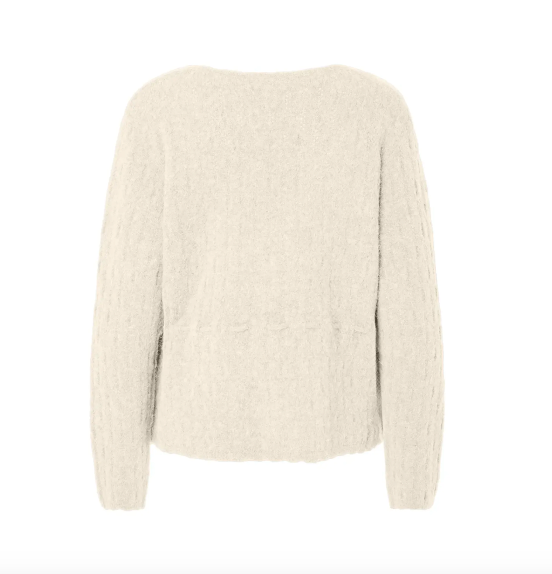 YASMELLIS Alpaca Blend Knit Cardigan Pristine Melange