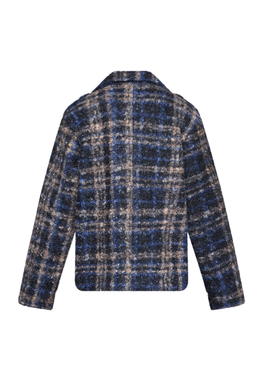 Caleb New Blue Check Jakke