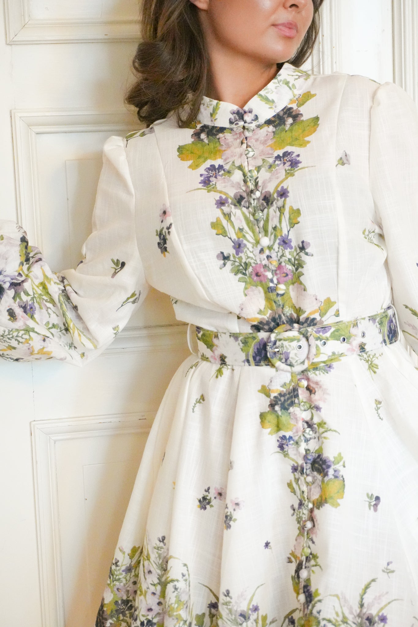 Kjole grønn/blomster