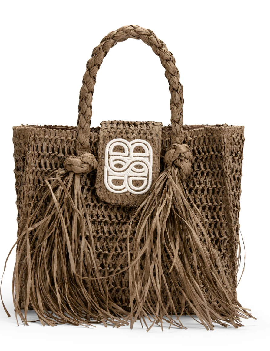 Sigrid Straw Bag Brown