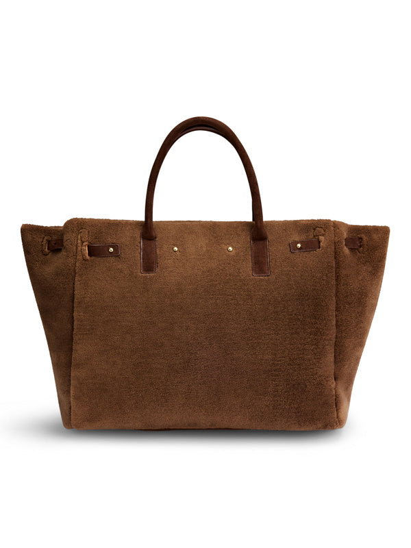Lykke Shearling Bag Brown