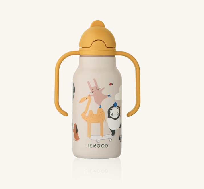 Kimmie Water Bottle 250ML Around The World/Sandy
