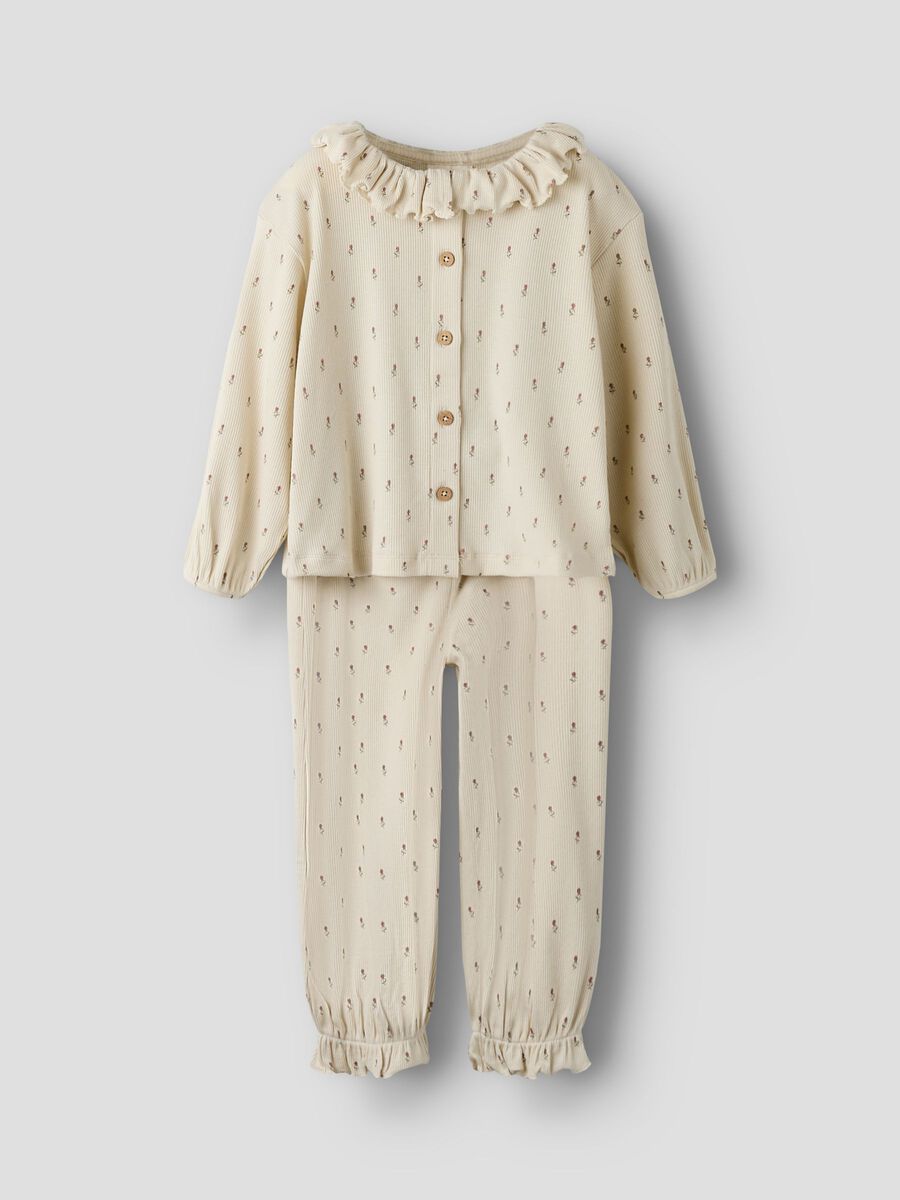 Gago Rua Loose Night Set Turtledove/Floral