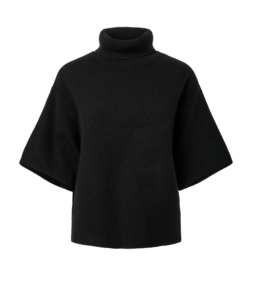YASEMILA 2/4 Wool Knit Pullover Black