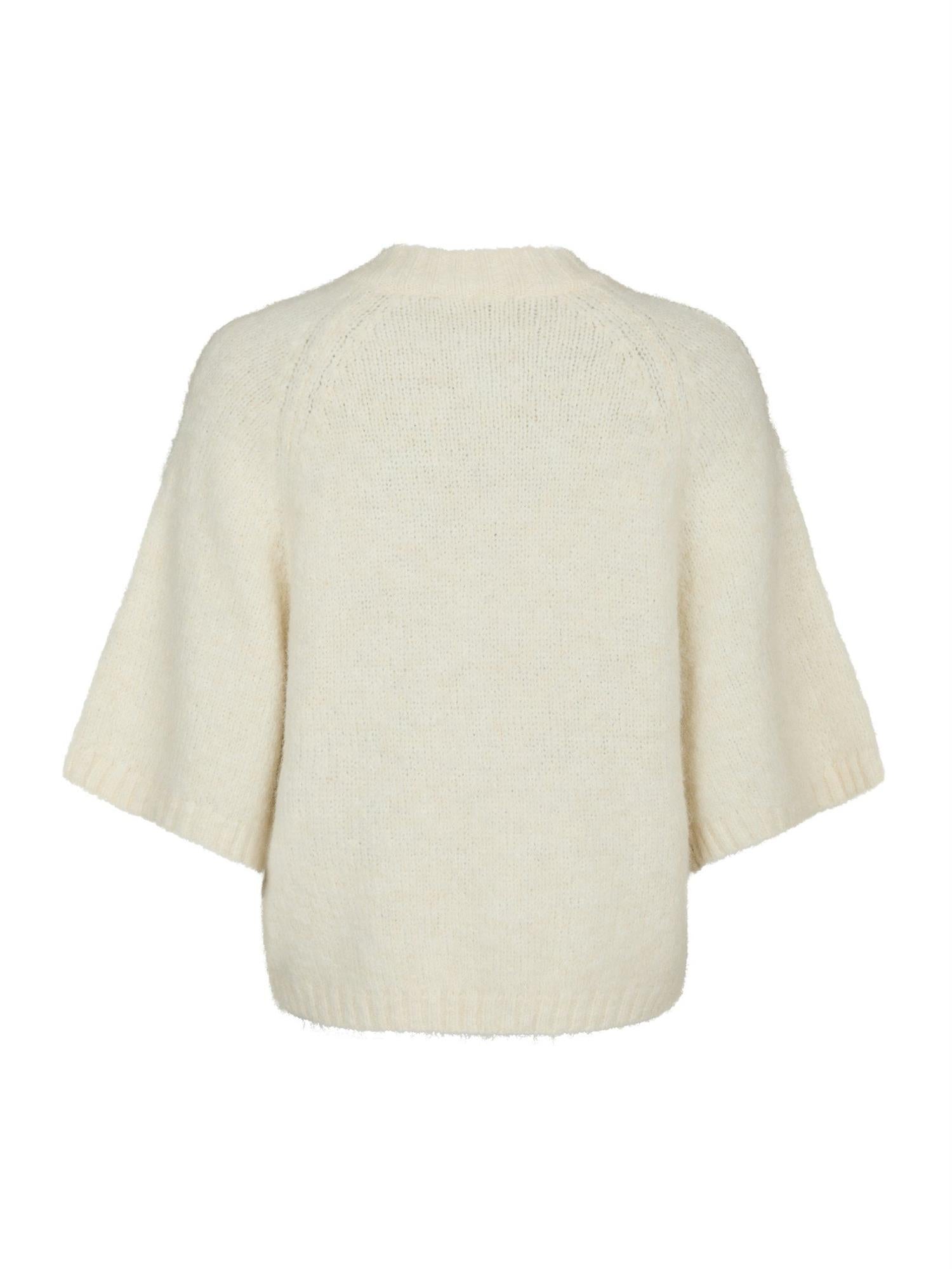 Benuta Fluffy Knit Cardigan Off White