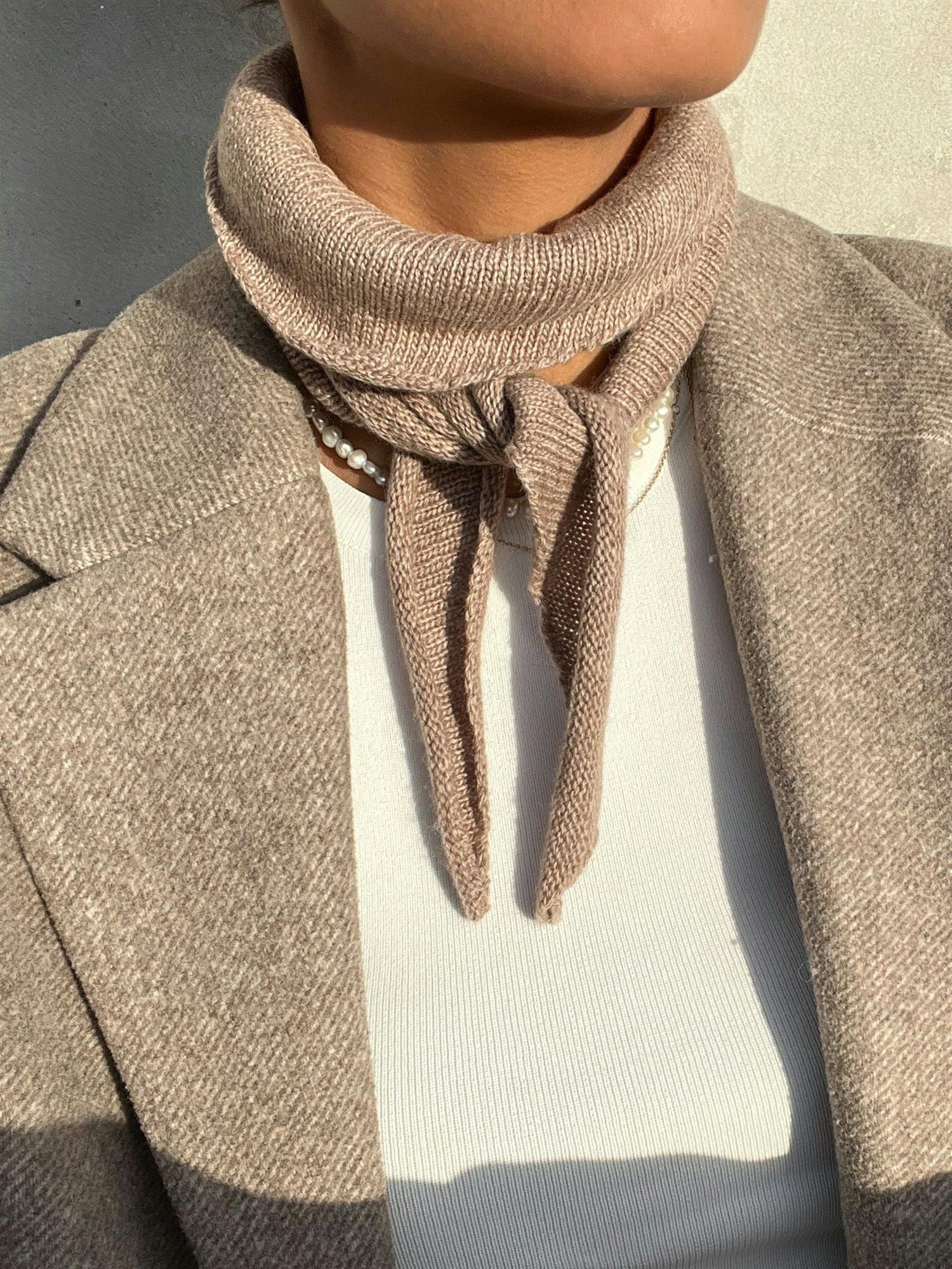 Misty Knit Scarf Beige Melange