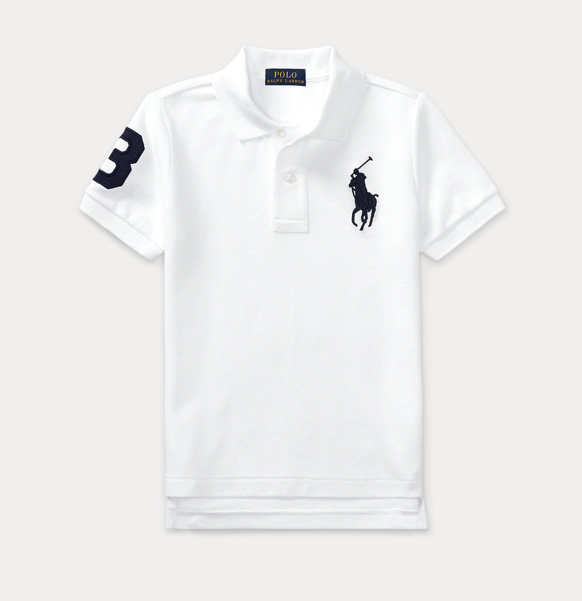 Big Pony Cotton Mesh Polo Shirt White