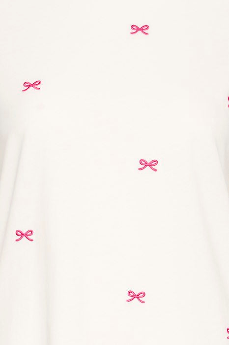 Camino Tshirt Cloud Dancer Pink Yarrow