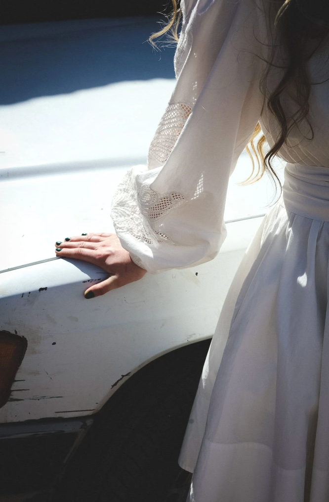Poplina Dress White