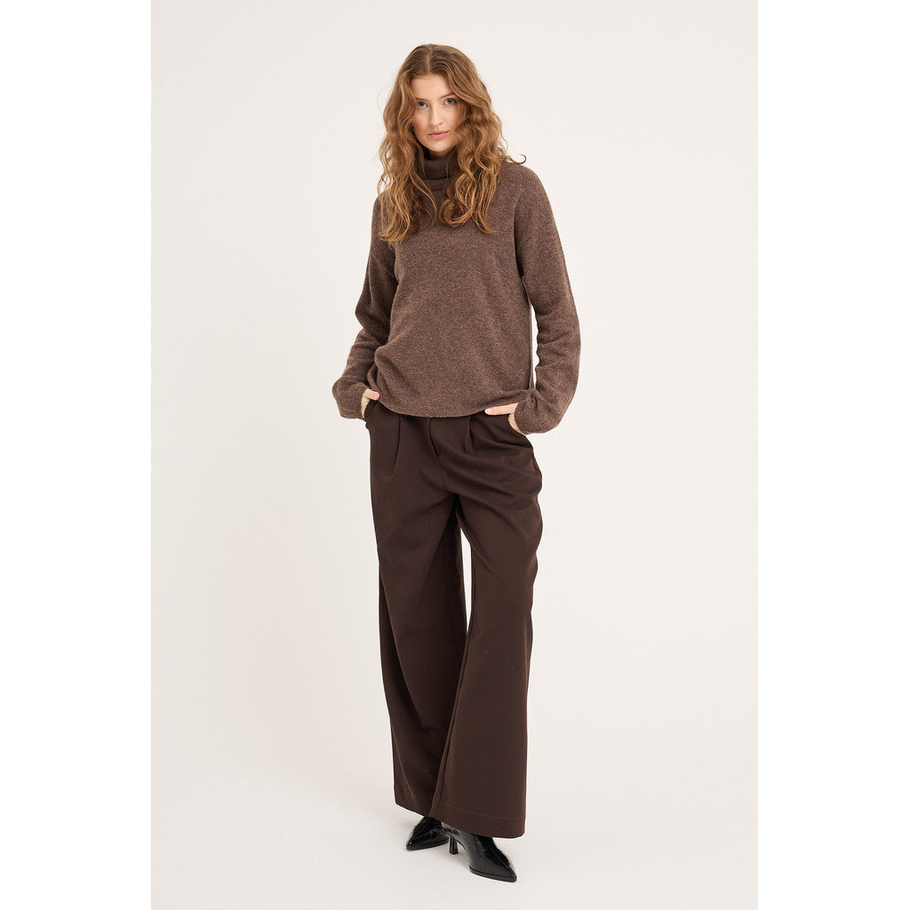 Merino Knit Rollneck Brown
