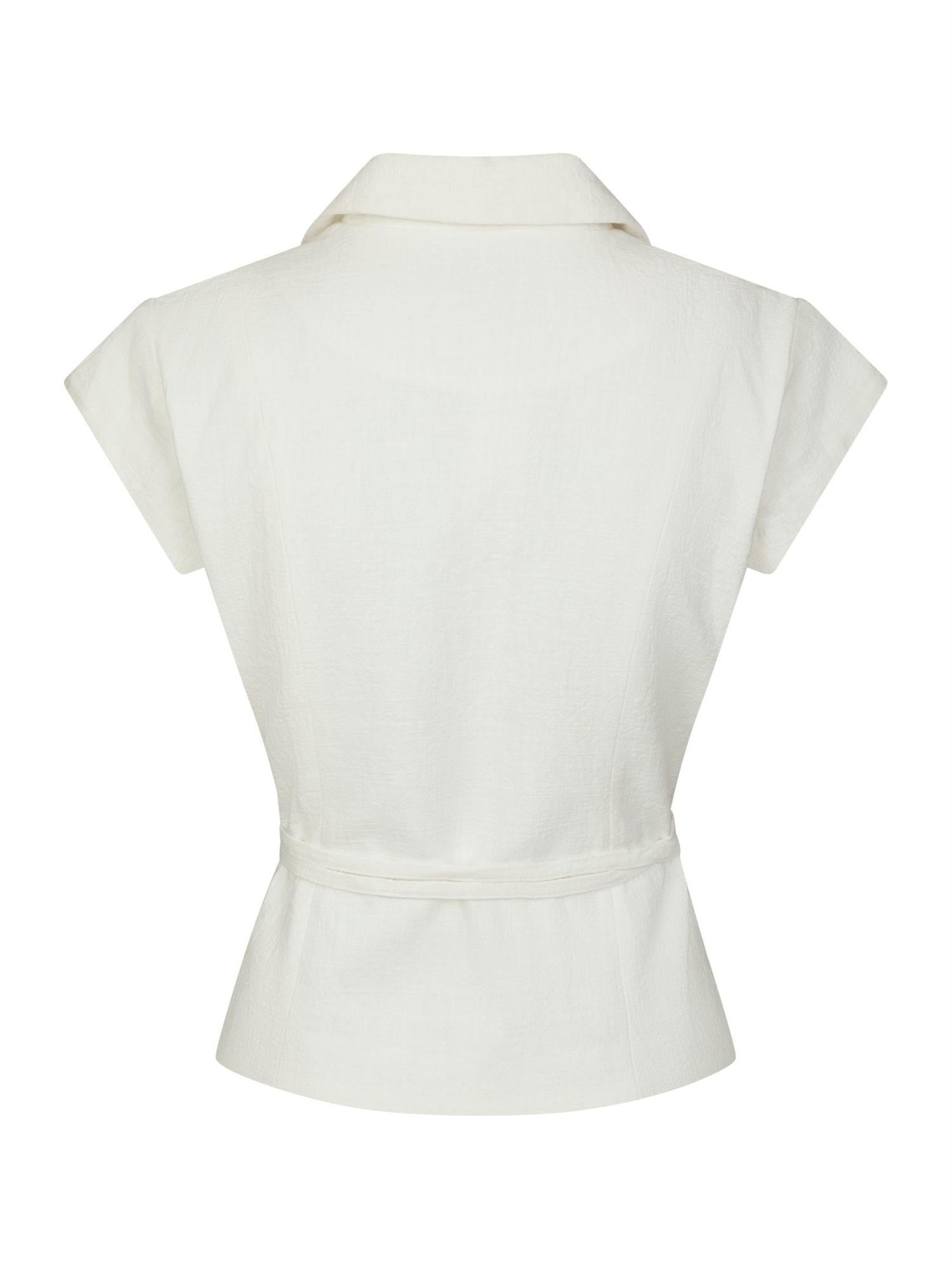 Salima Ramie Waistcoat Off White