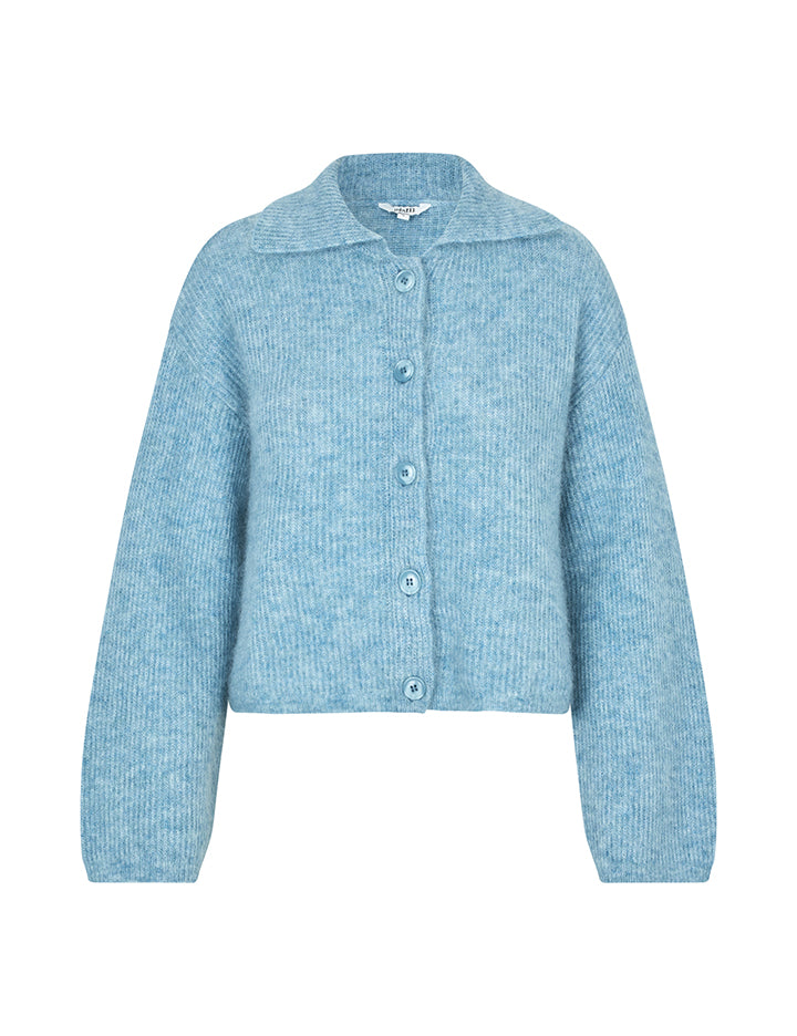 Larya Knit Cardigan Storm Blue Melange