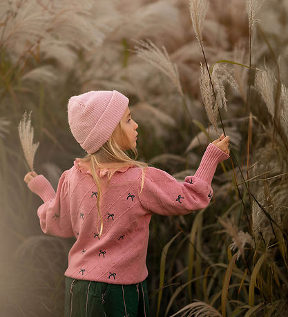 Lucie Bow Pullover Candy Pink