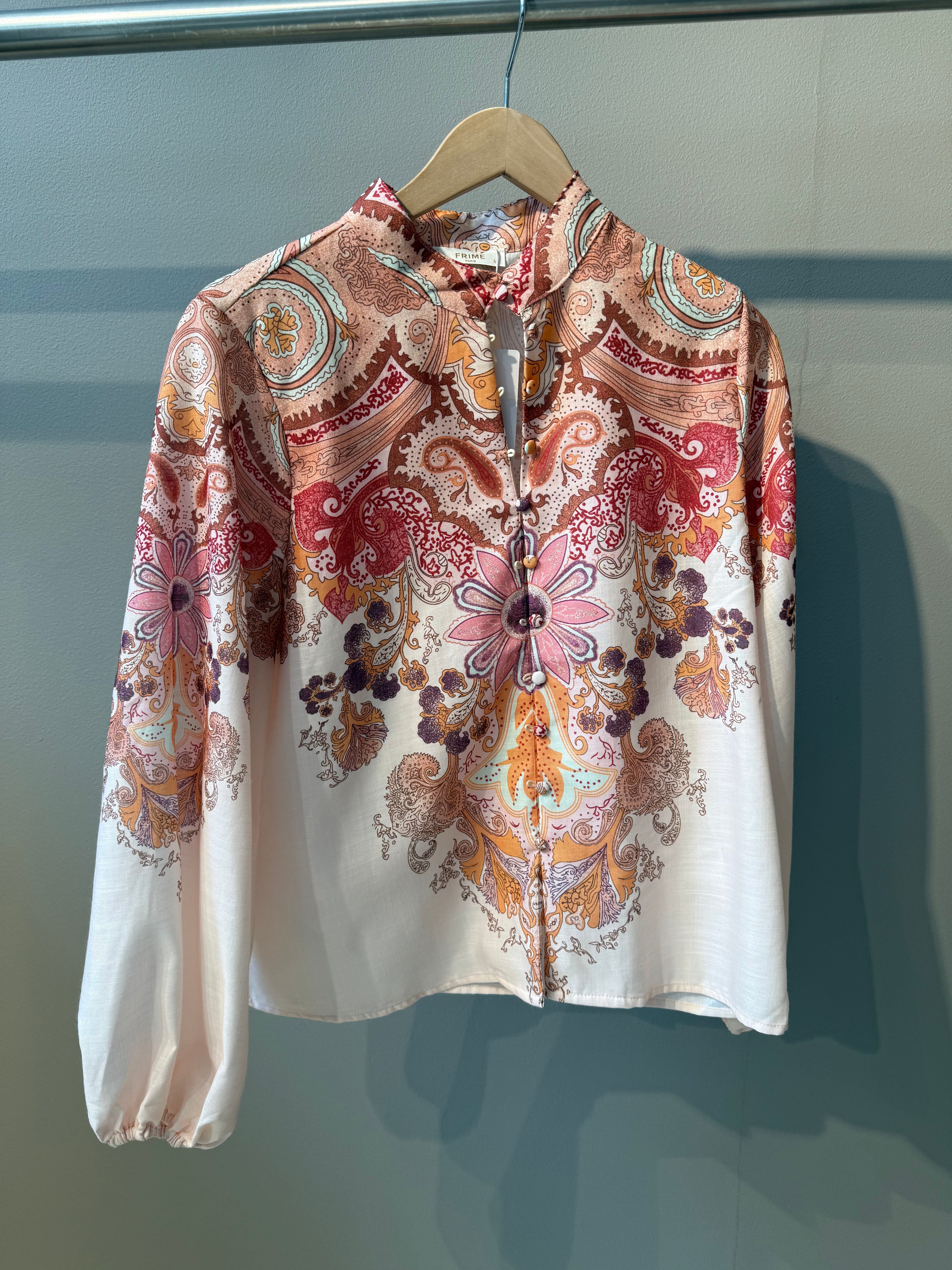 Paisley Bluse Cream