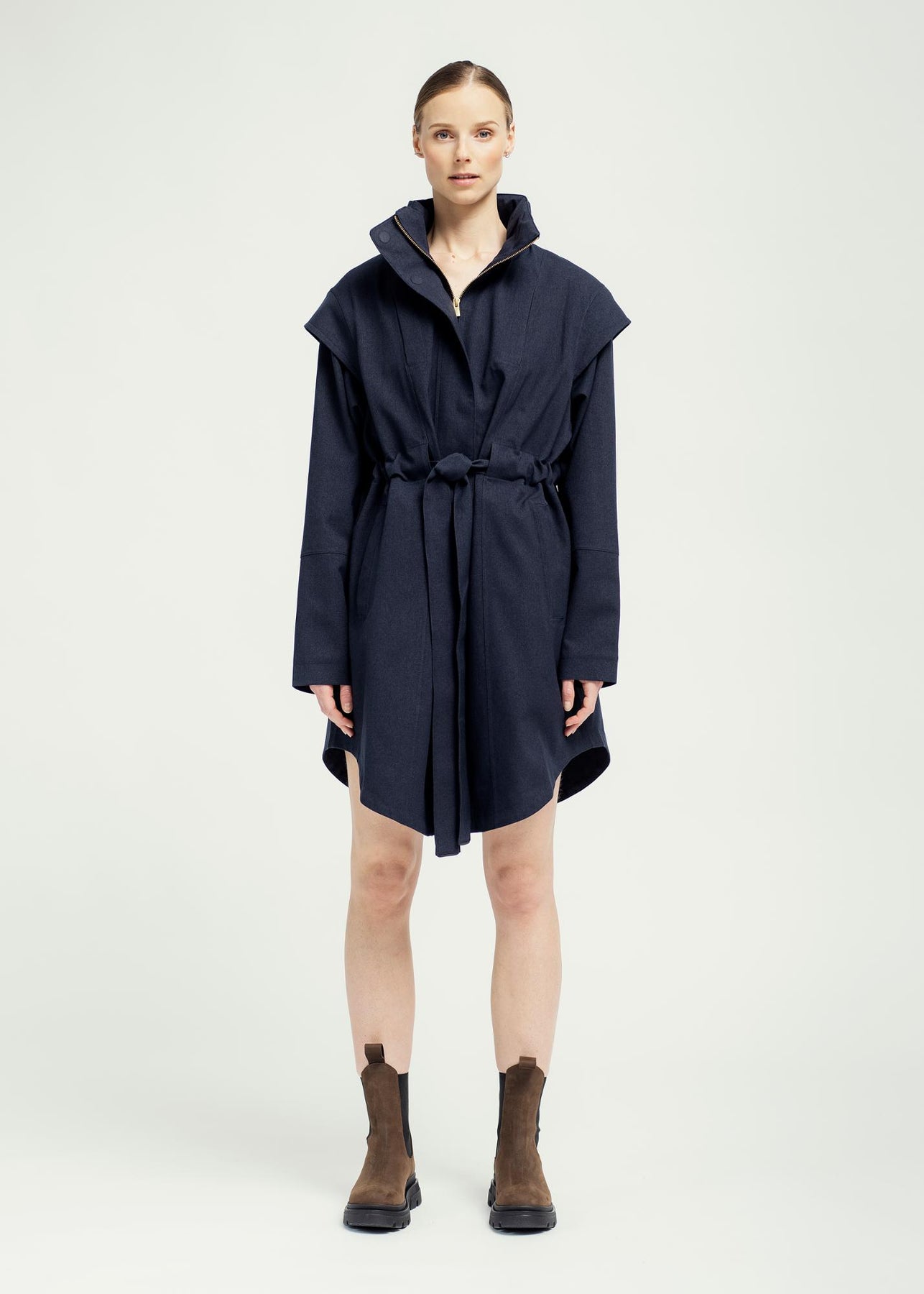 Monsun Coat Dark Navy