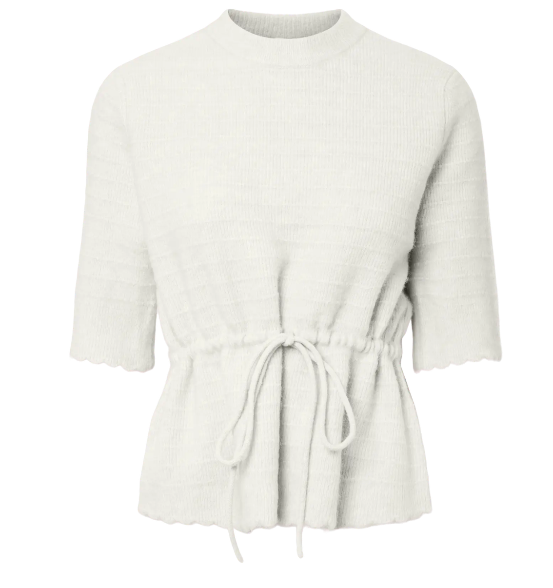 YAsThellis Knit Pullover Star White